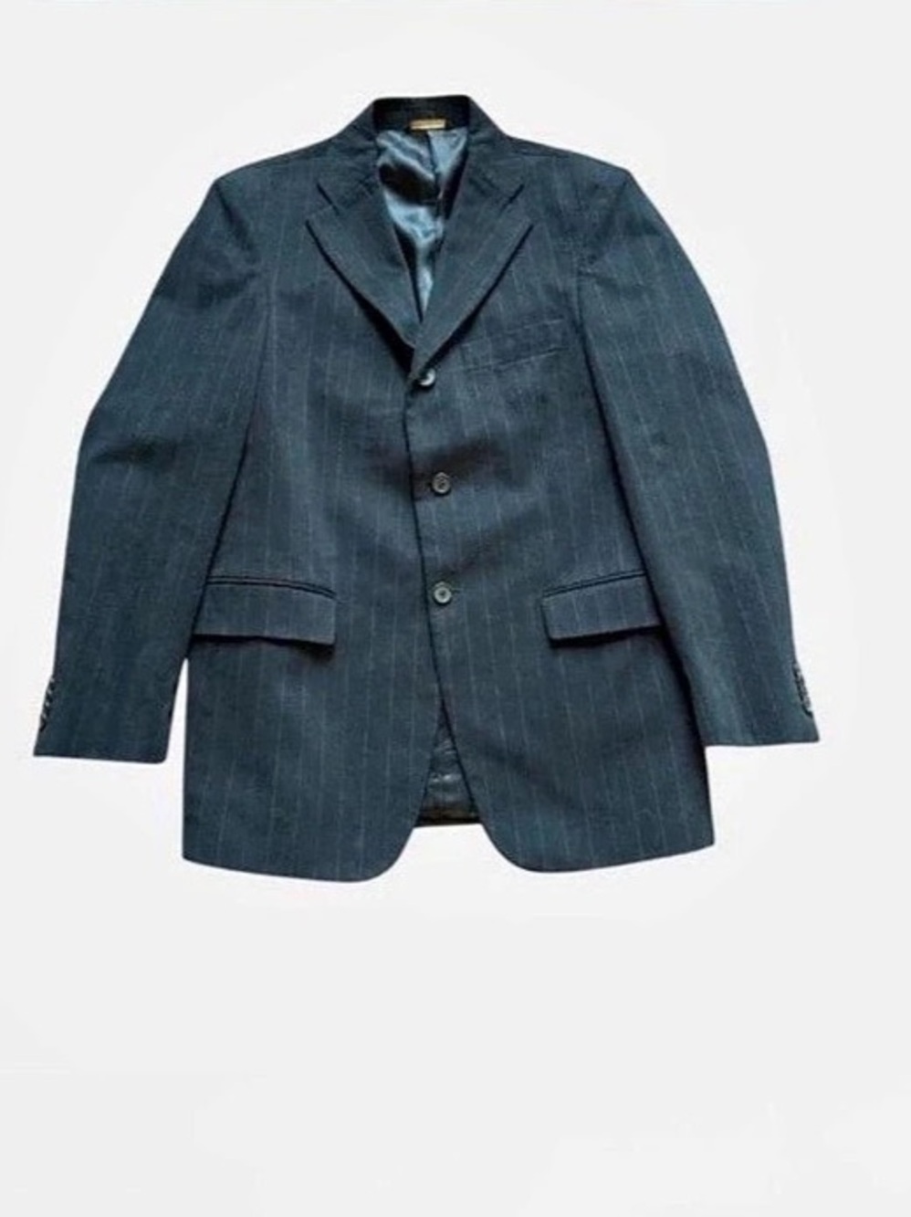 Y2K Banana Republic Pinstripe Blazer Blue preppy retro cottagecore Corpcore Siz